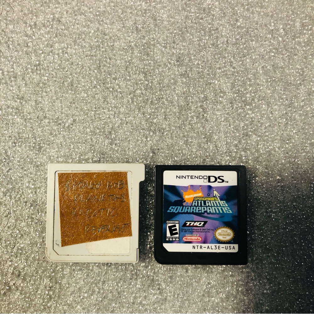 SpongeBob Atlantis SquarePants & Plankton Robotic Revenge Nintendo 2DS 3DS Lot 2